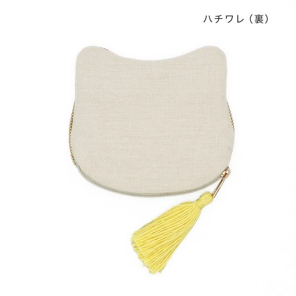 貓咪刺繡珠片散銀包