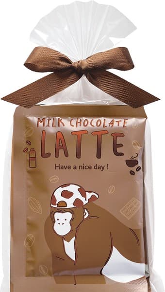 動物插畫包裝牛奶朱古力拿鐵禮袋