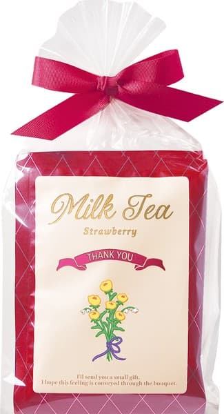 THANK YOU花卉設計即沖士多啤梨奶茶禮袋