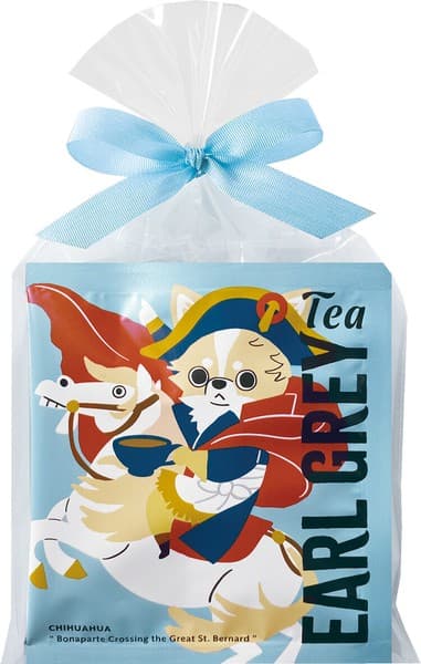 名畫犬伯爵紅茶三角茶包 芝娃娃幼犬包裝