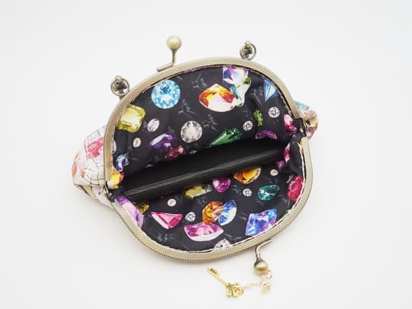 gonta 「愛麗絲夢遊仙境1」金屬扣手袋(金屬框寬度16.5厘米)