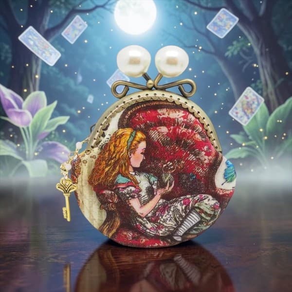 gonta 愛麗絲夢遊仙境1 金屬扣散銀包(金屬框寬度8.5厘米)