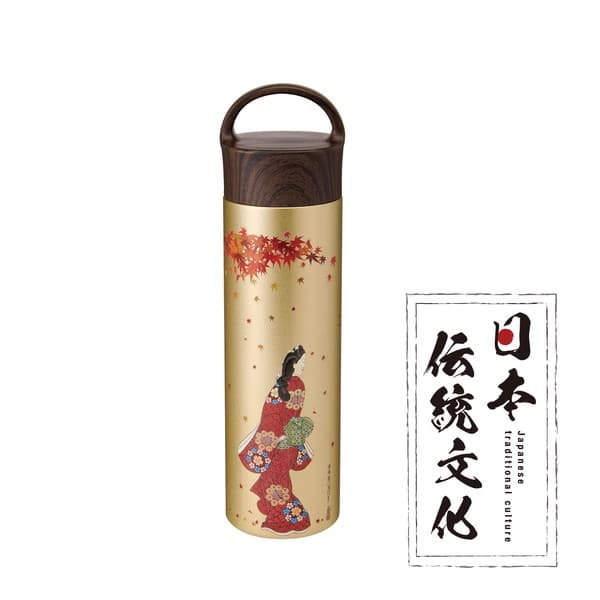 ReachWill 日本傳統文化系列 不鏽鋼保溫瓶 400ml 見返美人圖