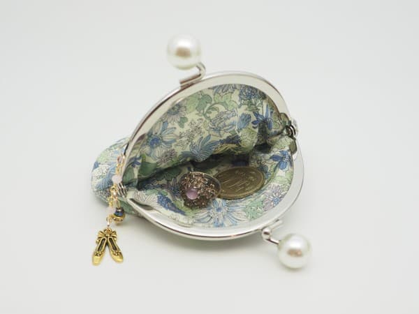 gonta 淺藍色系金屬扣散銀包(金屬框寬度8.5厘米)