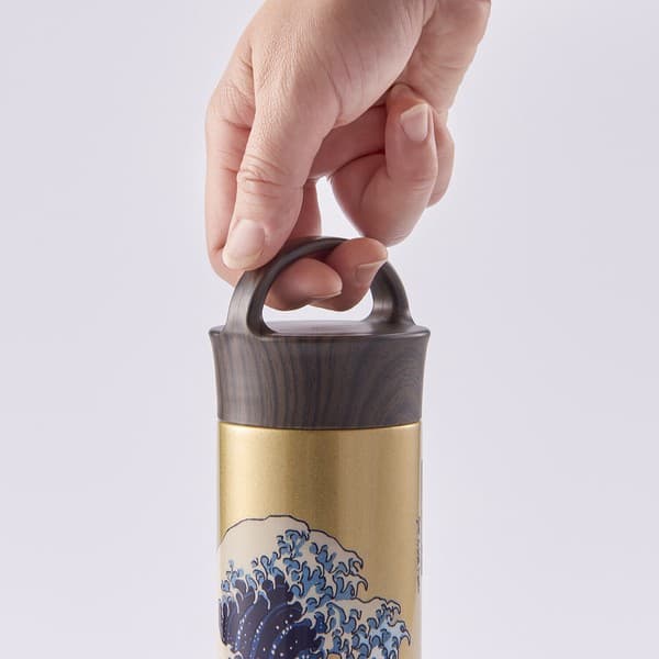 ReachWill 日本傳統文化系列 不鏽鋼保溫瓶 400ml 大波圖案