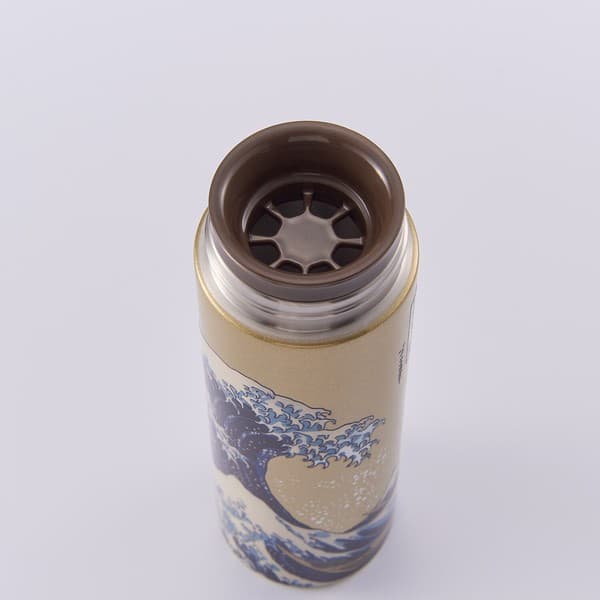 ReachWill 日本傳統文化系列 不鏽鋼保溫瓶 400ml 大波圖案