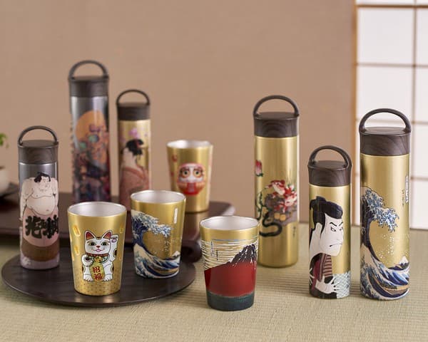 ReachWill 日本傳統文化系列 不鏽鋼保溫瓶 700ml 風神雷神圖案