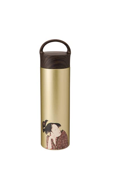日本傳統文化系列不鏽鋼保溫瓶 400ml 菊花圖案