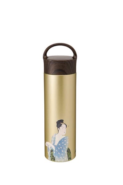 日本傳統文化系列不鏽鋼保溫瓶 400ml 芍藥圖案