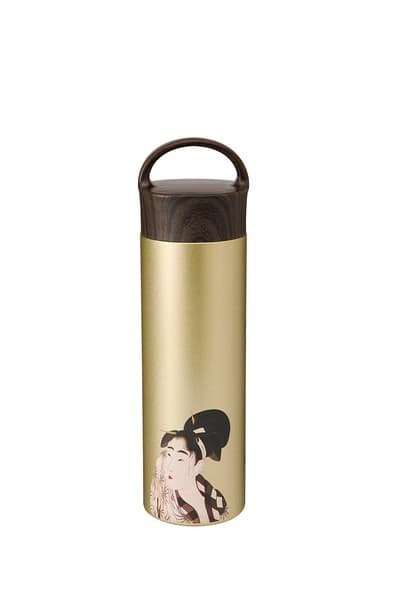 日本傳統文化系列不鏽鋼保溫瓶 400ml 牡丹圖案