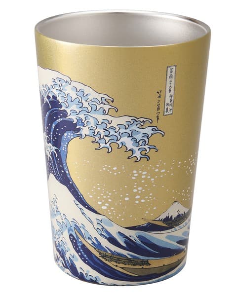 ReachWill 日本傳統文化不鏽鋼保溫杯 460ml 大浪