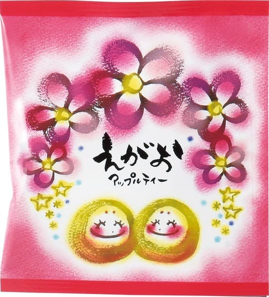 可愛插畫設計蘋果紅茶三角茶包